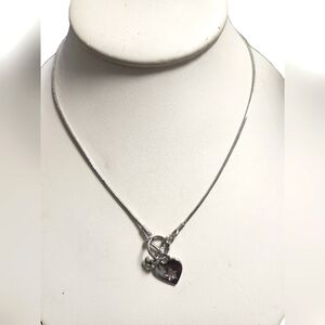 Adorable Lia Sophia PEEKABOO Toggle Style Necklace, 15", Cut Crystal, NWOT